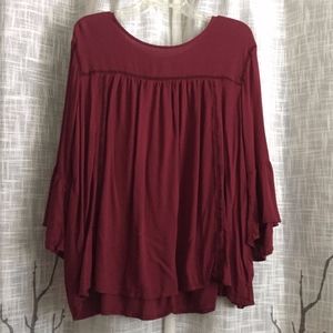 Old Navy Maroon Tunic Shirt